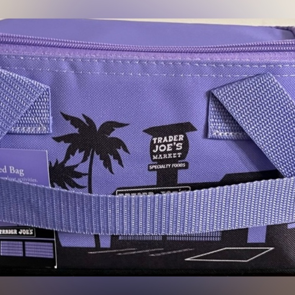 Trader Joe’s Purple mini cooler bag NWT